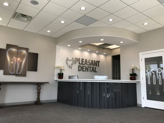 Reception of Pleasant Dental Lindon Utah